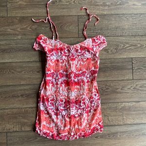 Aqua Sun Dress or Beach Coverup Size M